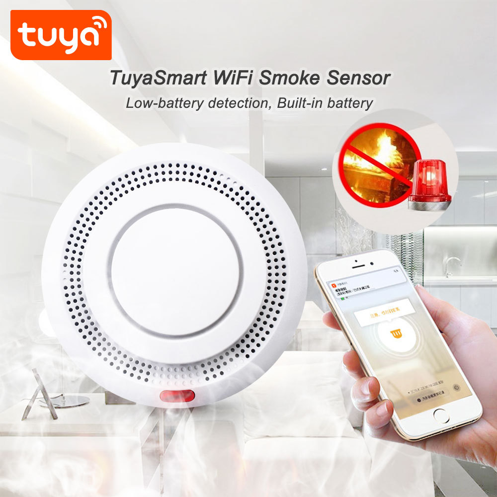 Détecteur de fumée wifi intelligent Tuya