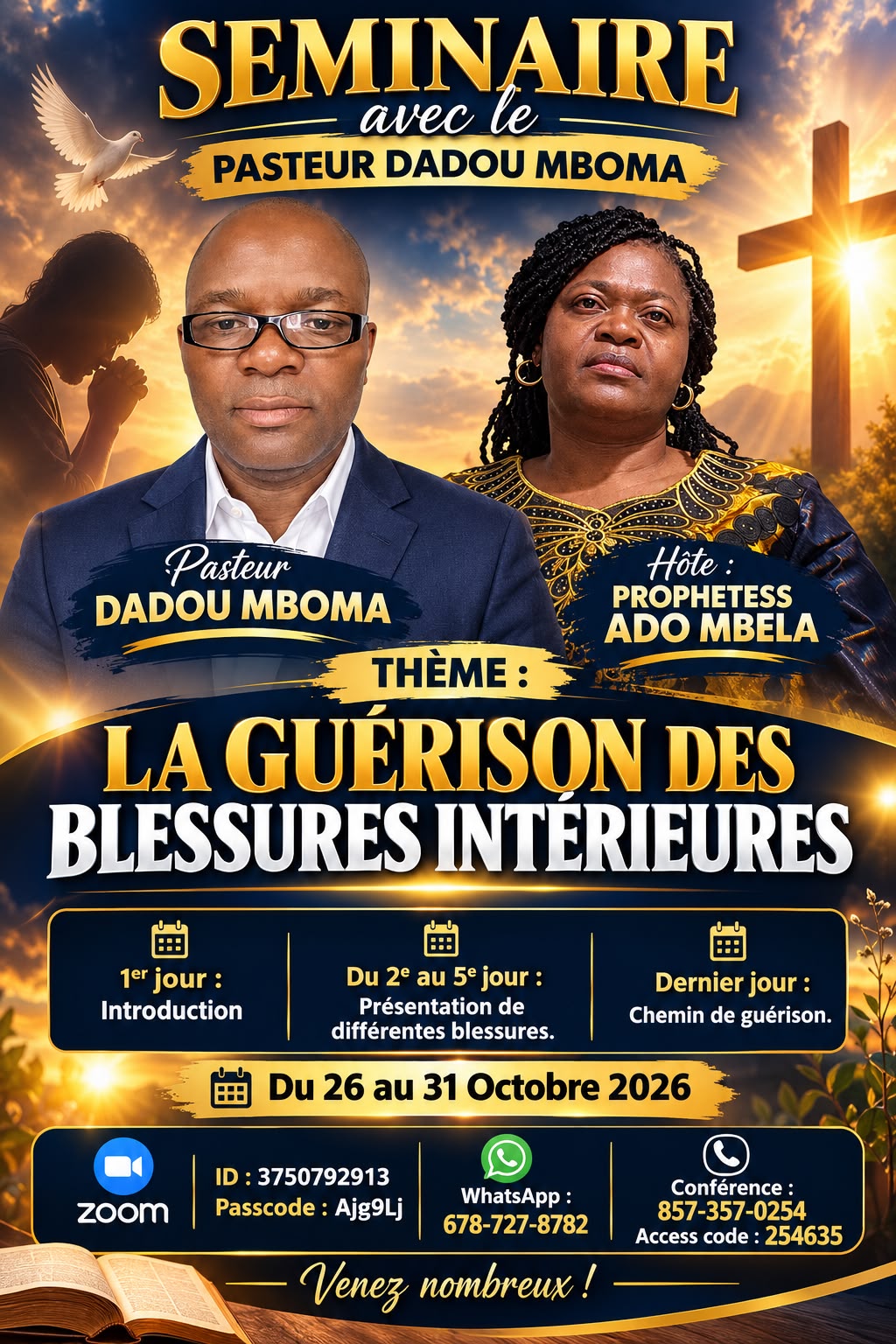 SEMINAIRE avec le PASTEUR DADOU MBOMA