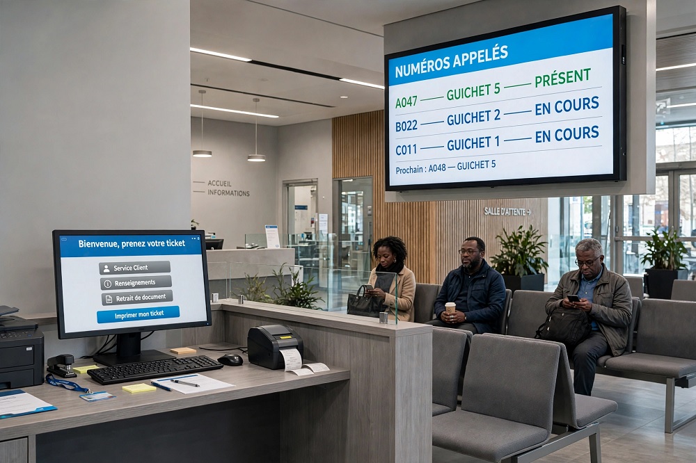 Système de gestion des files d'attente