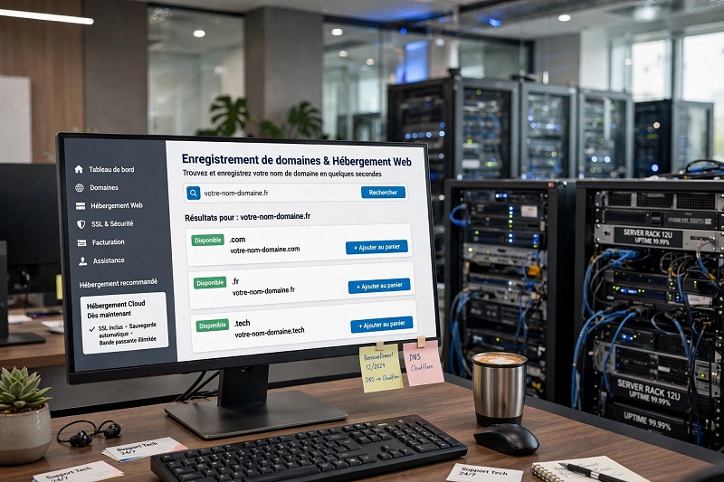 Enregistrement Web et hébergement