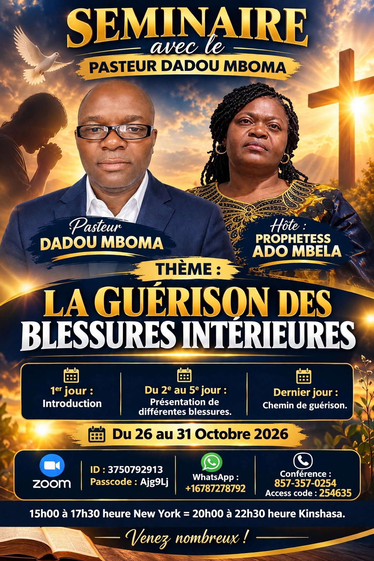 SEMINAIRE avec le PASTEUR DADOU MBOMA